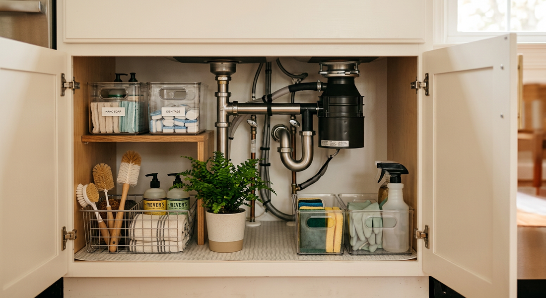 Mastering the Chaos: How to Organize Around Pipes and Under-Sink Plumbing