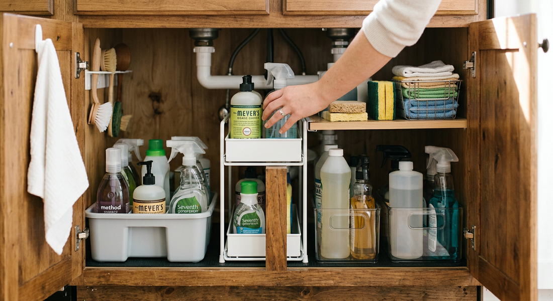 Taming the Under-Sink Chaos: How to Stop Cleaning Products from Toppling Over