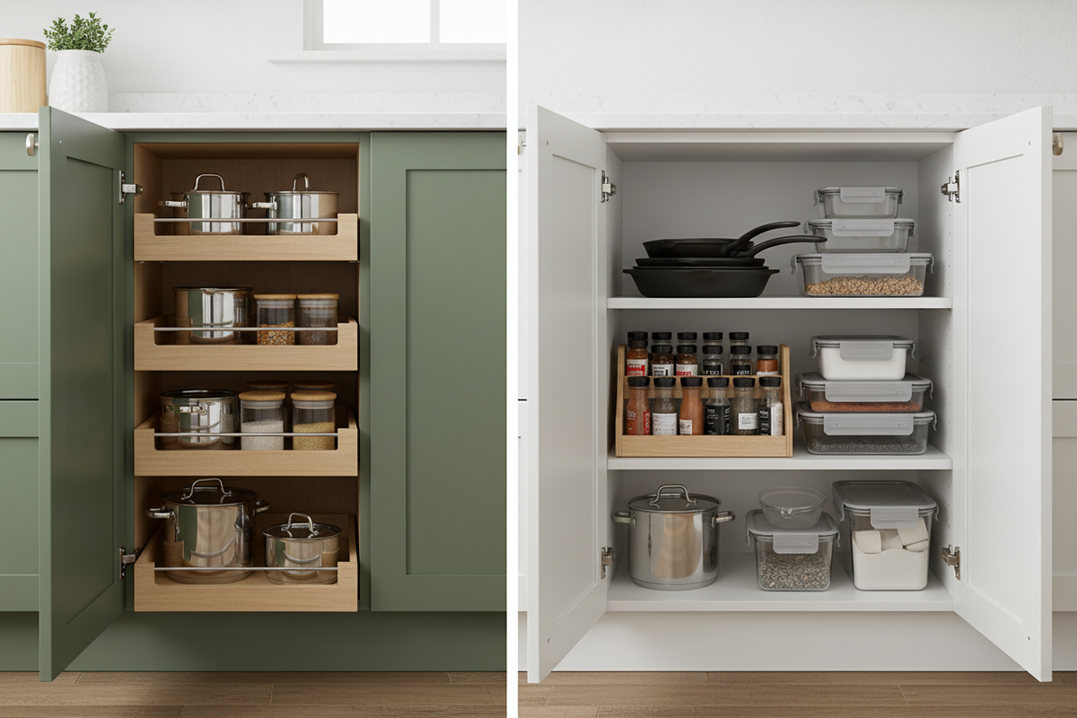 Pull-Out Cabinet Organizer vs. Traditional Shelves: Which Is Better?