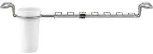 Kohler K-5473-0 Multi-Purpose Over-The-Sink Drying Rack, Caddy with Kitchen Towel Bar Holder, Soaking Cup. Expandable 14.6" to 17.6", White - Image 3
