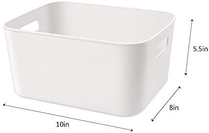 Plastic Storage Bins,Versatile Kitchen Pantry Organization and Storage,for Plastic Storage Container Under Bed,Under Sink Bathroom Organizer (1 Pack Medium, White) - Image 7