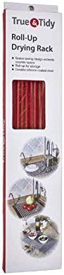 True & Tidy, Multi-Purpose Over the Sink Roll-Up Drying Rack, DR-881, Red - Image 8