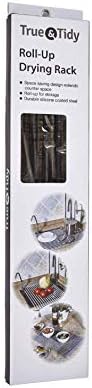 True & Tidy, Multi-Purpose Over the Sink Roll-Up Drying Rack, DR-881, Black - Image 8