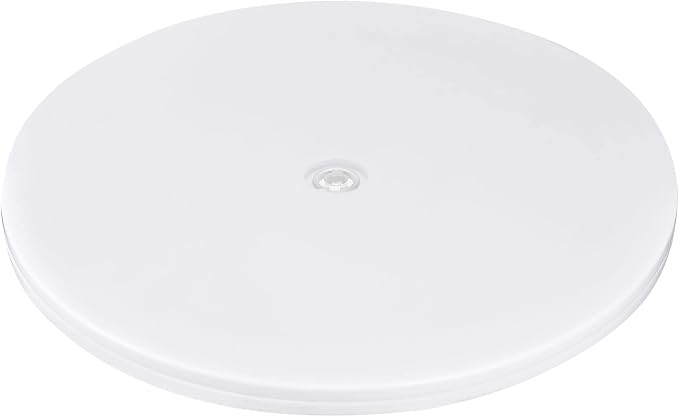 MECCANIXITY 12inch Rotating Swivel Stand with Steel Ball Bearings Lazy Susan Base Turntable for Kitchen Corner Cabinets, White by MECCANIXITY
