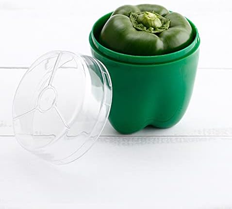 Green Pepper Storage Containers, Reusable Green Pepper Keeper for Refrigerator, Individual Red Pepper Saver Holder Organizer for Fridge to Keep Green Pepper Fresh - Image 4