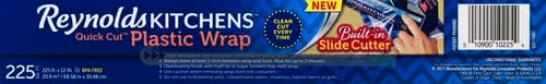 Reynolds Plastic Wrap, 225 Square Feet | Quick Cut | Pack of 2 - Image 10