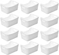 YBM HOME Storage Bins - Open Plastic Organizers and Storage Basket for Kitchen Pantry Organization, Under Sink Bathroom Storage, Toy Baskets, Food Storage Box Containers (Small - 12 Pack, White) by YBMHome