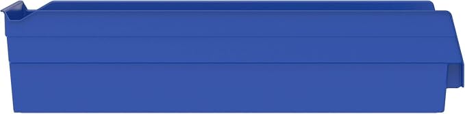 Akro-Mils 30138 Heavy Duty Plastic Shelf Bins, 18"x 6.5"x 4", Blue, 12-Pk | Heavy Duty Nesting Storage Bins for Garage, Closet, Refrigerator, Kitchen, Cabinet, Drawer Organization, Pantry Organization - Image 6