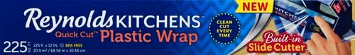 Reynolds Plastic Wrap, 225 Square Feet | Quick Cut | Pack of 2 - Image 13