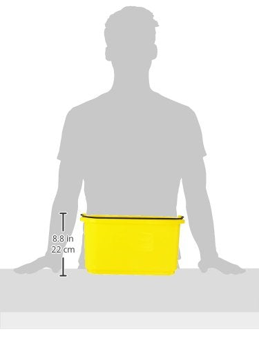 Rubbermaid Commercial Products 10 Quart Sanitizing Cleaning Caddy Supplies Organizer Yellow Housekeeping Cart Accessories for Hotel/Motel/Cleaning Cart Organization - Image 2