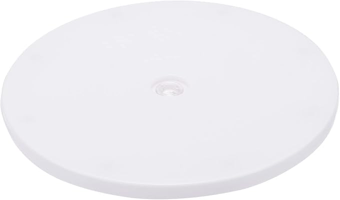 MECCANIXITY 8inch Rotating Swivel Stand with Steel Ball Bearings Lazy Susan Base Turntable for Kitchen Corner Cabinets, White by MECCANIXITY