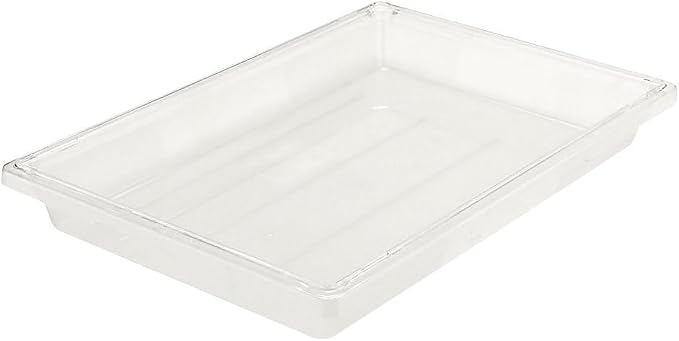 Rubbermaid Commercial Products Large Shallow Food Storage Container, 5 Gallon, Clear, for Restaurant/Kitchen/Cafeteria by RubbermaidCommercialProducts