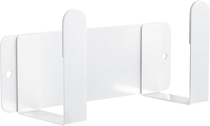 Stainless Steel Wall Mounted Cutting Board Holder Punch-Free Adhesive Multifunctional Kitchen Organizer Pot Lid Storage Rack 7" x 2.3" x 1.8" White by BelleJoomu