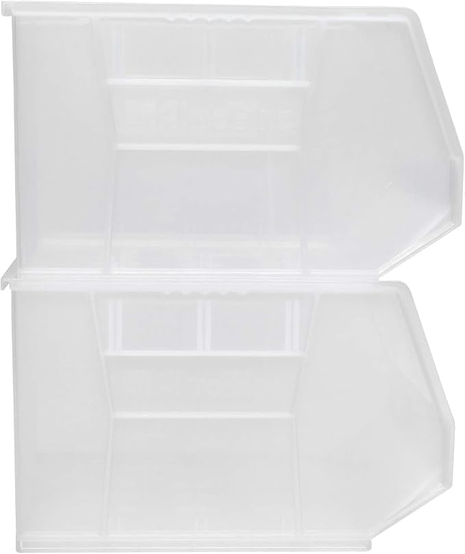 Akro-Mils 30270 AkroBins Plastic Storage Bins, 18"x16"x11", Clear, 3-Pack | Space-Saving Stackable Bins for Garage, Pantry, Craft Organization - Image 10