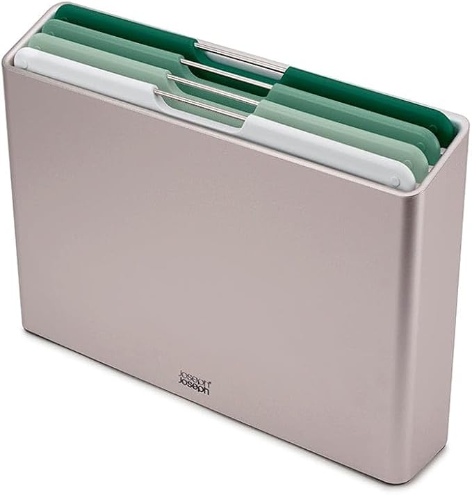 Joseph Joseph Folio 4-Piece Colour coded Cutting Board Set, Slimline case for organized Kitchen storage, Sage Green - Image 5