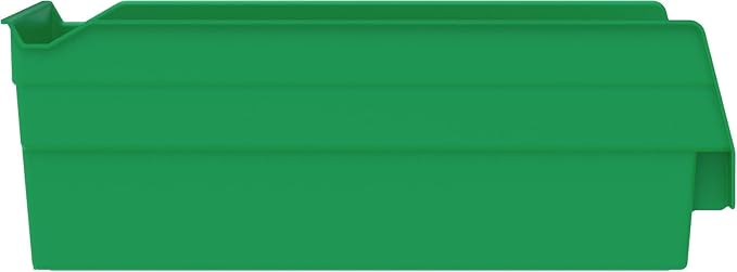 Akro-Mils 30130 Heavy Duty Plastic Shelf Bins, 12"x 6.5"x 4", Green, 12-Pk | Heavy Duty Nesting Storage Bins for Garage, Closet, Refrigerator, Kitchen, Cabinet, Drawer Organization, Pantry Organization - Image 9