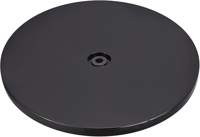 MECCANIXITY 8inch Rotating Swivel Stand with Steel Ball Bearings Lazy Susan Base Turntable for Kitchen Corner Cabinets, Black by MECCANIXITY