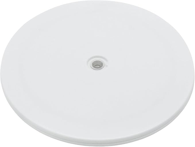 1Pcs White Acrylic Lazy Susan 9 Inch Turntable Organizer Bearings | Mini Lazy Susan, Small Lazy Susan Turntable, 360° Rotating Swivel Plate for Spice Rack, Cosmetic, Cake, Pantry, DIY Display by Adyoney