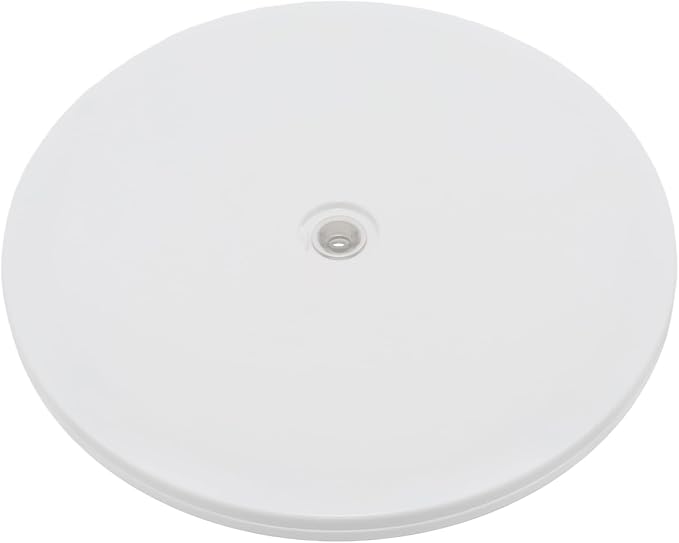 1Pcs White Acrylic Lazy Susan 8 Inch Turntable Organizer Bearings | Mini Lazy Susan, Small Lazy Susan Turntable, 360° Rotating Swivel Plate for Spice Rack, Cosmetic, Cake, Pantry, DIY Display by Adyoney