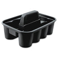 Rubbermaid Commercial Products Deluxe Carry Caddy, Black, Cleaning Storage for Wipes/Spray Bottles/Brushes/Dustpans/Gloves, Pack of 6 by RubbermaidCommercialProducts