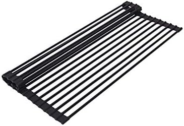 True & Tidy, Multi-Purpose Over the Sink Roll-Up Drying Rack, DR-881, Black - Image 4