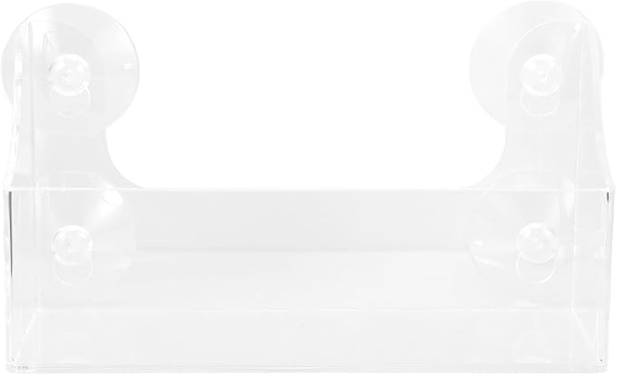 Homoyoyo Sturdy Clear Acrylic Suction Cup Refrigerator Organizer Space-Saving Fridge Can Rack for Spices Jars Beverages Kitchen Refrigerator Storage Shelf (3-Tier) by Homoyoyo