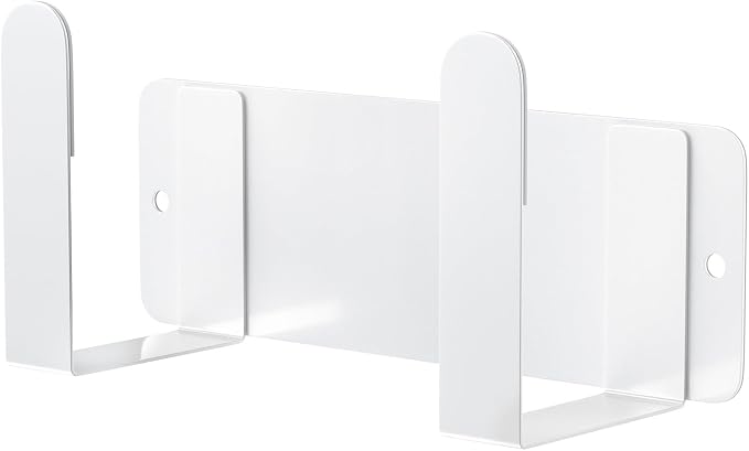 Stainless Steel Wall Mounted Cutting Board Holder Punch-Free Adhesive Multifunctional Kitchen Organizer Pot Lid Storage Rack 7" x 2.3" x 1.8" White - Image 2