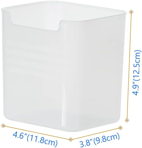 Refrigerator Organizer Box, Fridge Side Door Storage Containers Plastic Translucent Pack of 3 - Image 6