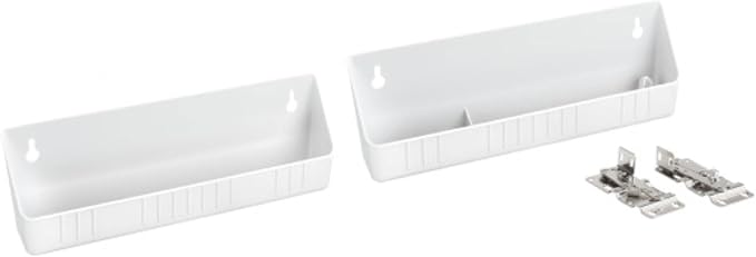Rev-A-Shelf 11" Tip-Out Plastic Sink Trays for Kitchen and Bathroom Base Cabinet, Pack of 2 Pullout Vanity Shelf Home Organizer, White, 6572-11-11-52 - Image 9