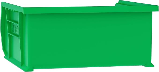 Akro-Mils 30235 AkroBins Plastic Storage Bins, 11"x11"x5", Green, 6-Pack | Space-Saving Stackable Bins for Garage, Pantry, Craft Organization - Image 8