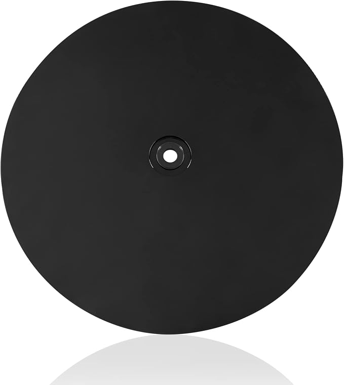 Jersvims 8 Inch Acrylic Turntable Platter, Black, 2Pcs | Round Rotating Plate, For Kitchen Pantry Cabinet Desk, Turntable Organizer, Spice Cake Cookie Decorating - Image 7