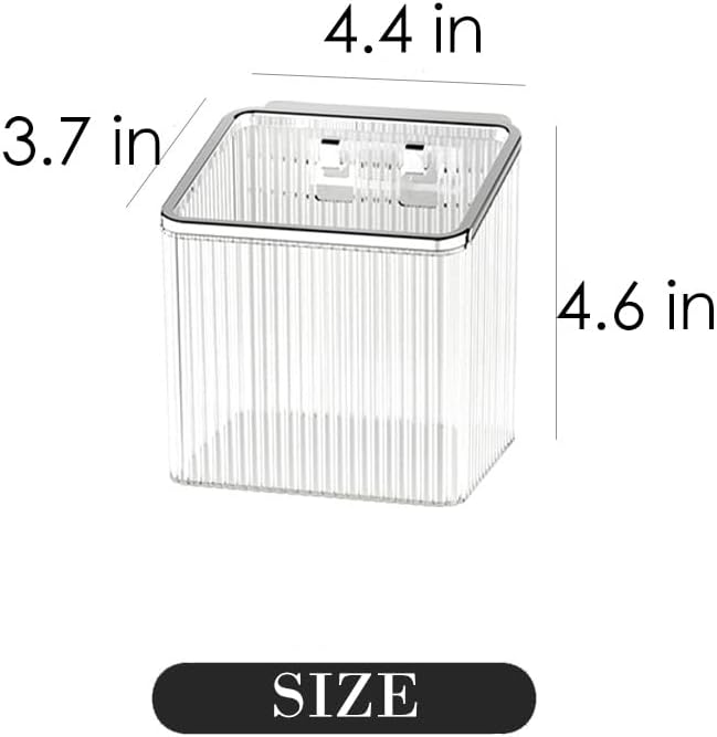 Drill-Free Stick-On Wall Shelves | Space-Saving Floating Organizer for Kitchen, Bathroom & Office | Plastic Storage Shelves for Makeup & Home Decor (Transparent_Silver) - Image 2