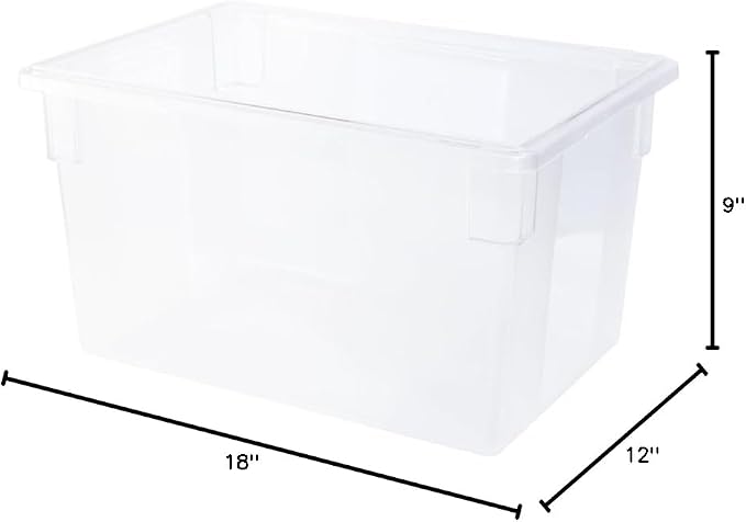 Rubbermaid Commercial Products Food Storage Box/Tote, 5 Gallon, Clear, for Restaurant/Kitchen/Cafeteria - Image 5