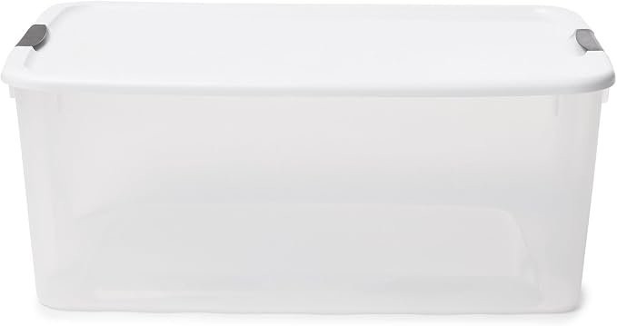 Sterilite Ultra Latch Box with Lids for Home and Office, 116 Quart, 12-Pack | Heavy-Duty and Stackable Plastic Containers with Latches for Closet, Cabinet, Bedroom, Bathroom and Dorm Room Organization - Image 9