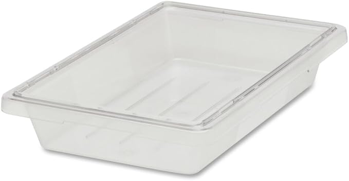 Rubbermaid Commercial Products Food Storage Box/Tote, 5 Gallon, Clear, for Restaurant/Kitchen/Cafeteria by RubbermaidCommercialProducts