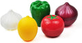 OUKEYI 5-Piece Set Fruit Container Refrigerator,Onion Storage, Vegetable Storage, Onion, Lemon, Green Pepper, Tomato, Garlic Storage Container, Refrigerator Preservation by OUKEYI