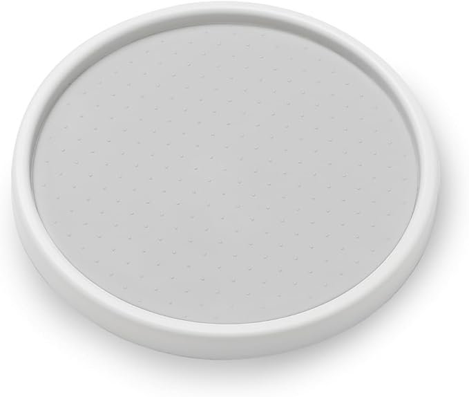 madesmart Classic 10 Inch Turntable, White | non slip feet, wide base, smooth spinning access, spices snacks bottles, cabinet pantry use, woman owned - Image 2