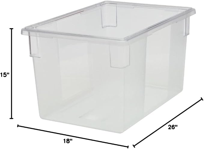 Rubbermaid Commercial Products-Food Storage Box/Tote, 21.5 Gallon, Clear, for Restaurant/Kitchen/Cafeteria - Image 3