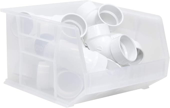 Akro-Mils 30270 AkroBins Plastic Storage Bins, 18"x16"x11", Clear, 3-Pack | Space-Saving Stackable Bins for Garage, Pantry, Craft Organization - Image 12
