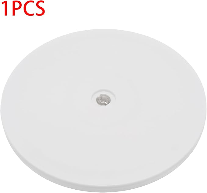 1Pcs White Acrylic Lazy Susan 8 Inch Turntable Organizer Bearings | Mini Lazy Susan, Small Lazy Susan Turntable, 360° Rotating Swivel Plate for Spice Rack, Cosmetic, Cake, Pantry, DIY Display - Image 3