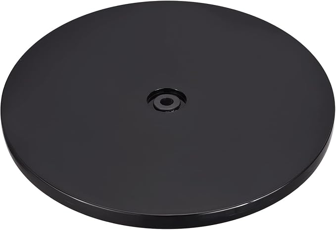 MECCANIXITY 9inch Rotating Swivel Stand with Steel Ball Bearings Lazy Susan Base Turntable for Kitchen Corner Cabinets, Black by MECCANIXITY