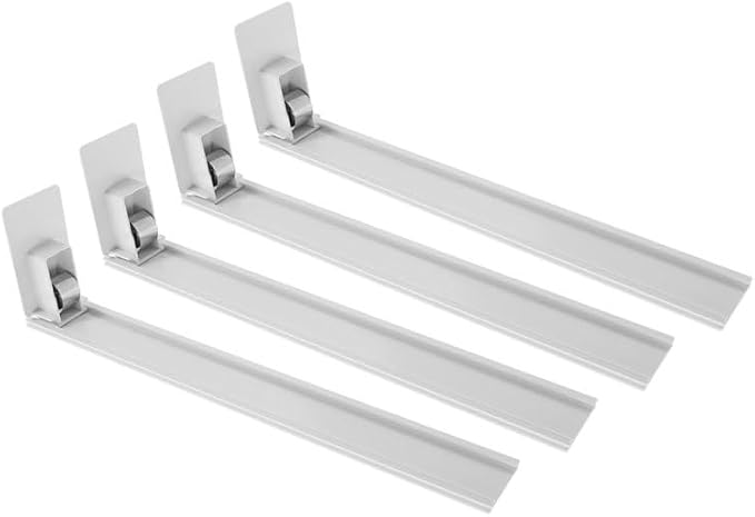 Homoyoyo Automatic Shelf Pusher for Supermarket and Convenience Store Adjustable Beverage Organizer with Integrated Rail Design 4-Pack Easy Installation Drink Display Pushers 8.26X2.95X1.57In by Homoyoyo