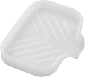 MicoYang Silicone Soap Dish with Drain Spout, Self-Draining Sink Organizer Tray for Bathroom & Kitchen, Sponges, Dispensers & Soap Holder, Non-Slip & Dishwasher Safe, Translucent (Compact, 4.9"×3.2") by MicoYang