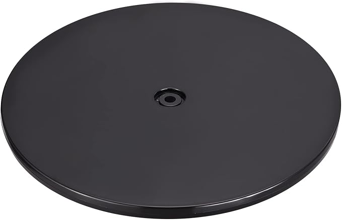 MECCANIXITY 12inch Rotating Swivel Stand with Steel Ball Bearings Lazy Susan Base Turntable for Kitchen Corner Cabinets, Black by MECCANIXITY