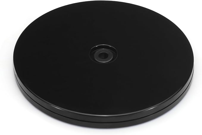 ASTIMESA 1 Pack PVC Lazy Susan Organizer 6 Inch, 360° Round Small Lazy Susan Turntable for Cabinet, Ball Bearing Spinning Rotating Fridge Tray for Cookie Potted Plants Display Black by Unknown