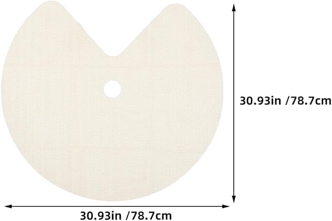 Garneck 2pcs Non-Adhesive Lazy Susan Shelf Liner Round Non-Slip Kitchen Cabinet Liners for Corner Shelves Fridge Drawer Mats and Easy to Clean Pantry Storage Pads - Image 2
