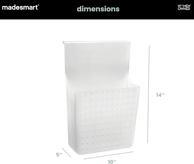 madesmart Over Door Wrap Organizer, Frost - Image 6
