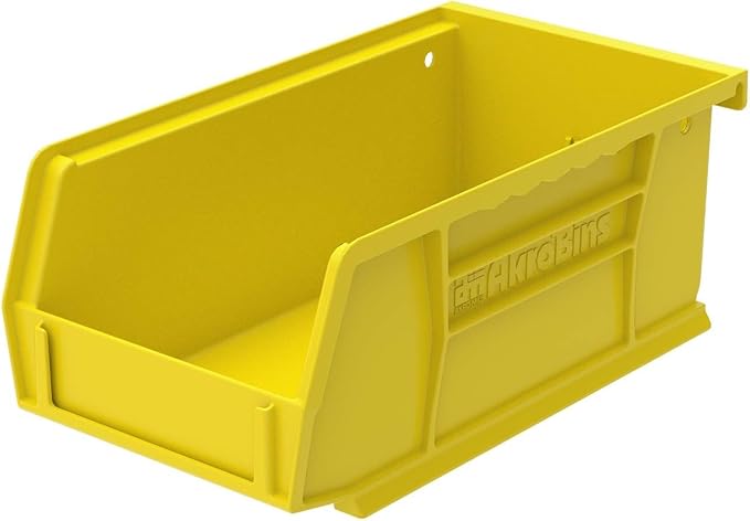 Akro-Mils 30220 AkroBins Plastic Storage Bins, 7"x4"x3", Yellow, 24-Pack | Space-Saving Stackable Bins for Garage, Pantry, Craft Organization - Image 10