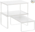 SONGMICS Cabinet Organizer Shelf, Set of 3 Spice Rack, Kitchen Storage | Kitchen Counter Shelves, Kitchen Storage, Spice Rack, Snow White and Matte White, BYSTRO Collection UKCS220WE01S by Unknown