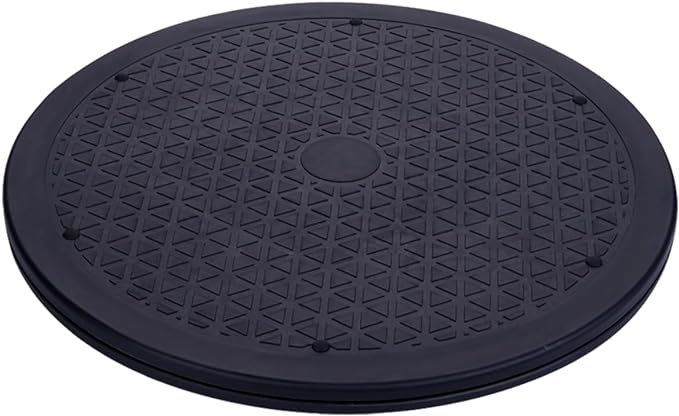 Eichzer 12 Inch Lazy Susan Turntable, Heavy Duty Swivel Stand, 2 Pcs | Steel Ball Bearings, 360 Degree Smooth Rotation, Multi Use for Model, Plants, Crafts, TV, Monitor, Laptop Display by Eichzer